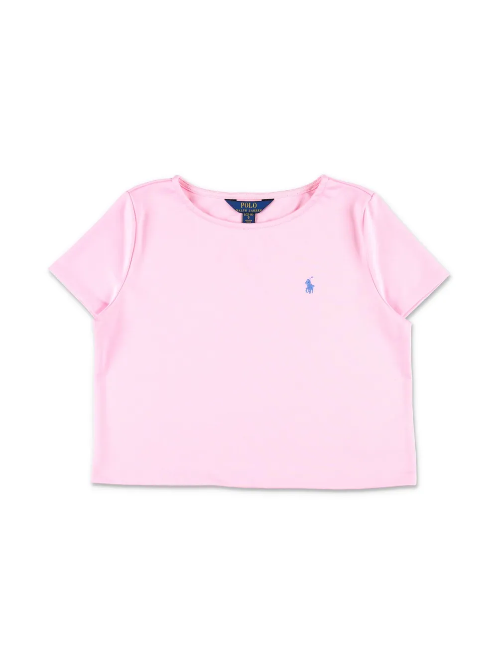 POLO RALPH LAUREN KIDS Polo Pony-embroidered T-shirt and skort set - Roze