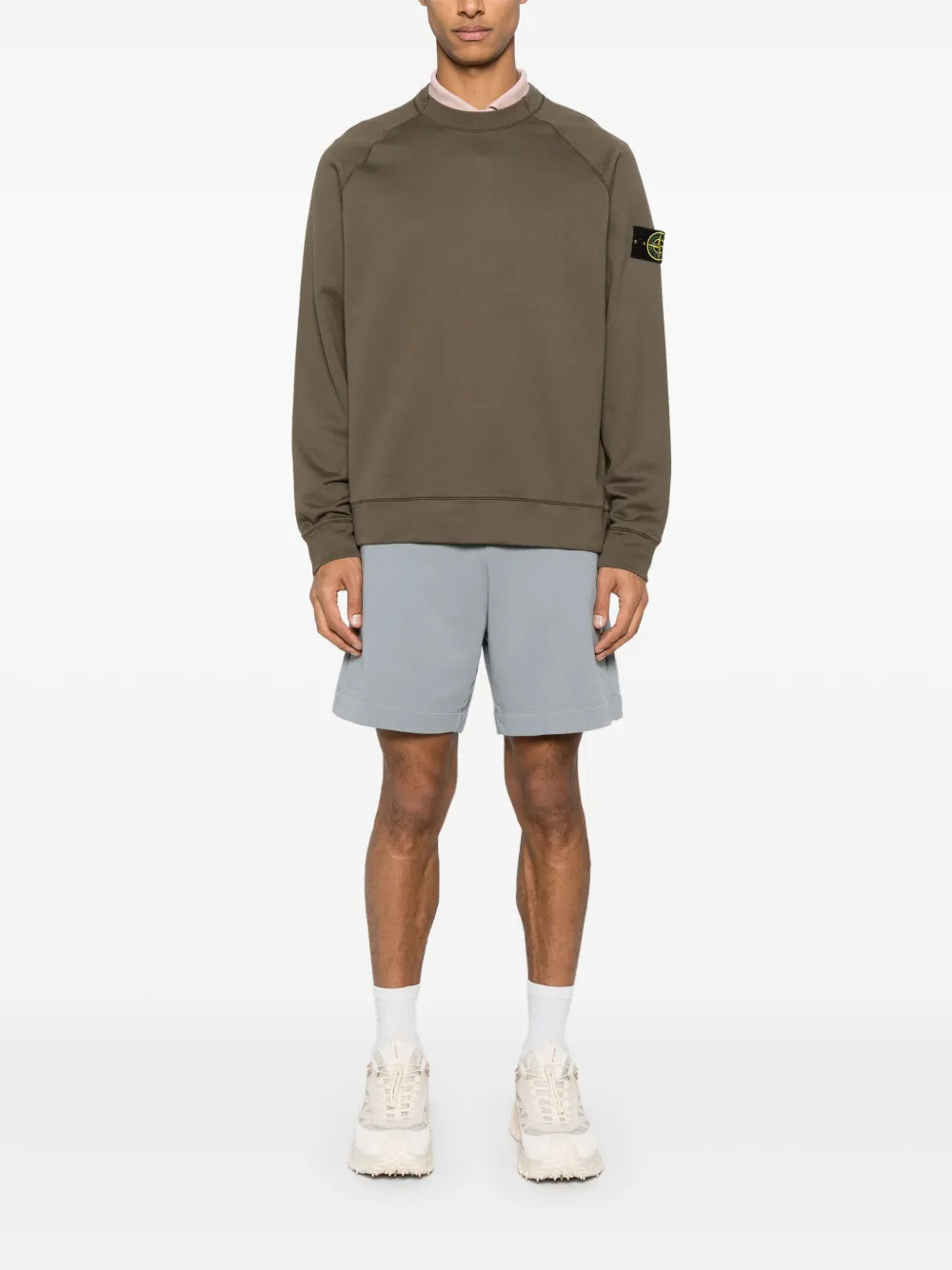 Stone Island Compass-badge sweatshirt - Groen