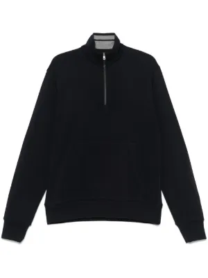 スウェット・トレーナー HERNO black sweatshirt Men's Herno sweatshirt in nylon jersey jc000038u12588s Black