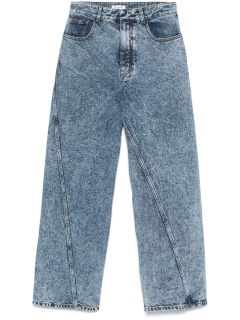 Alaïa jeans con diseño retorcido