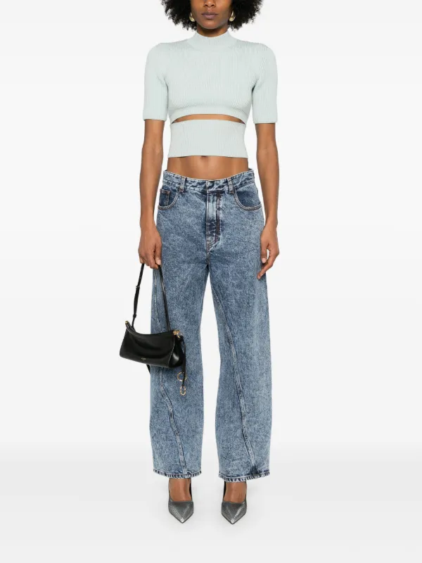 【Alaia】Twisted Jeans ALAÏA LIGHT BLUE TWISTED JEANS |ALAÏA US
