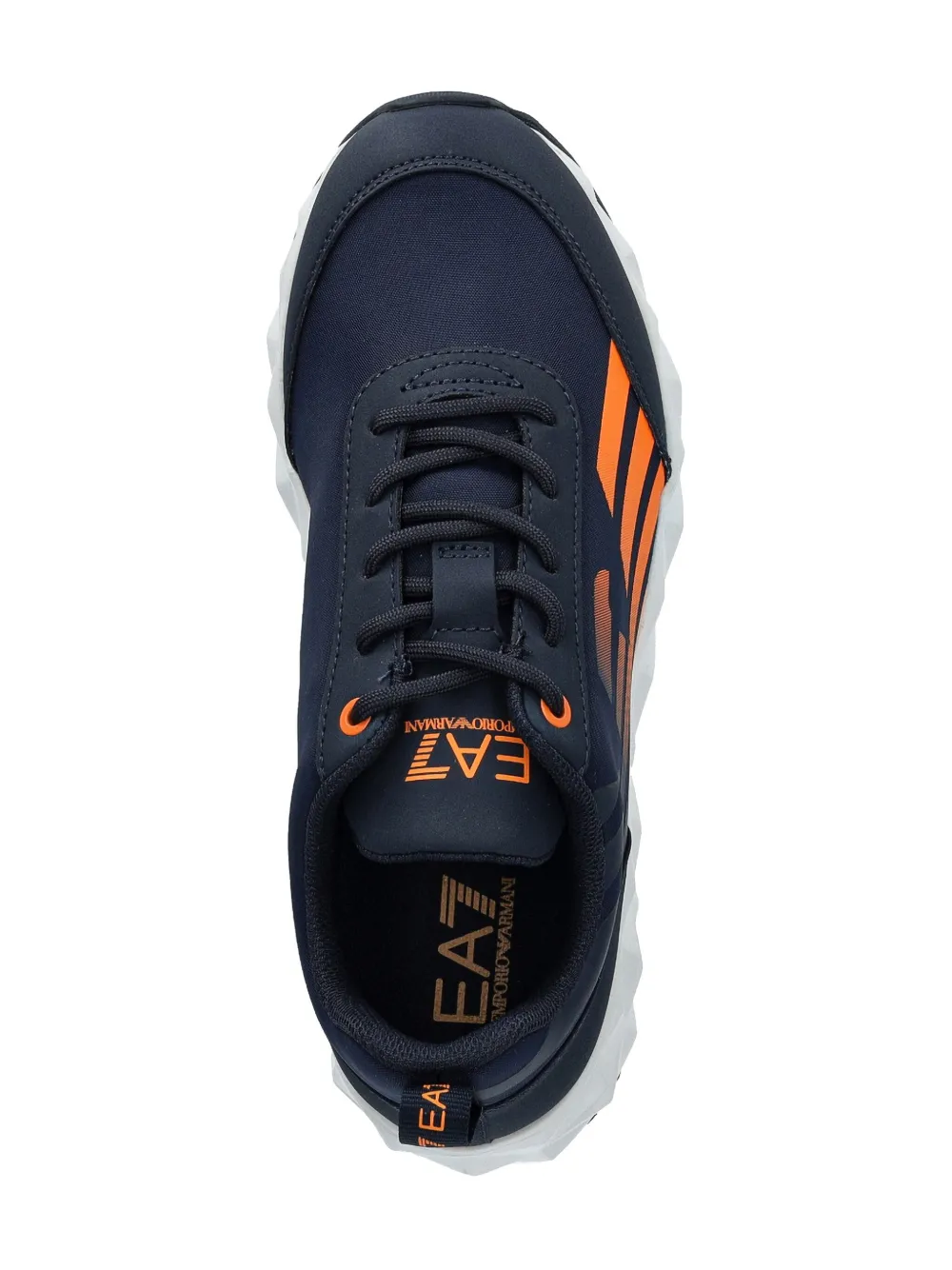 Ea7 Emporio Armani logo-print sneakers Blue