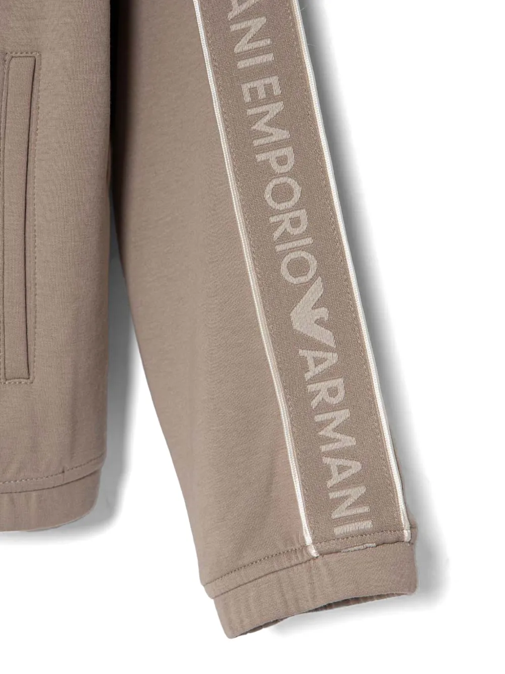 Emporio Armani Kids Sweater met logotape Beige