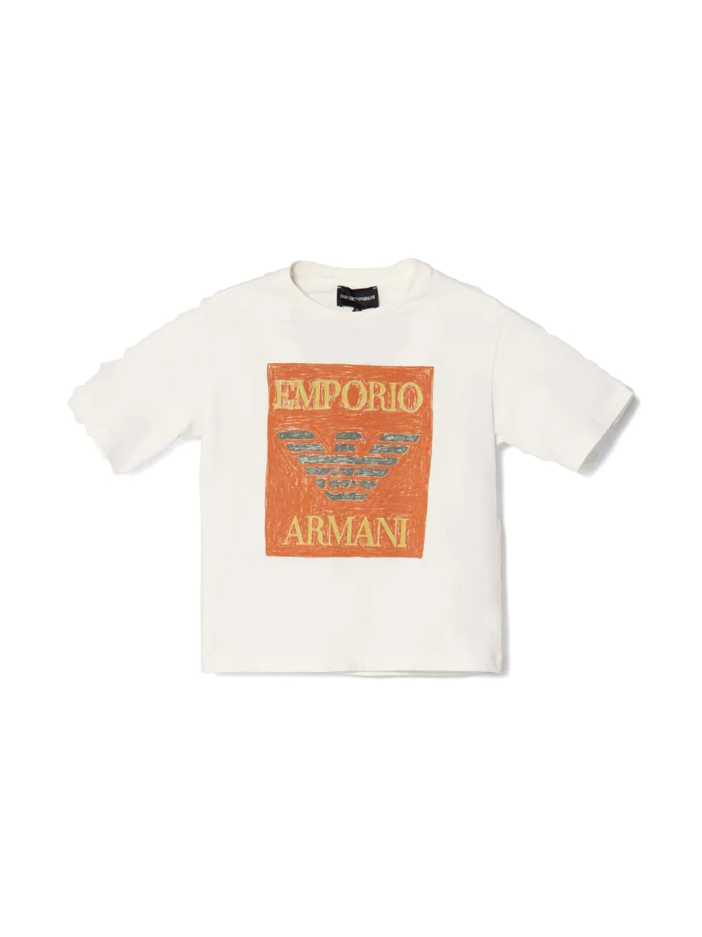 Emporio Armani Twee T-shirts met logoprint - Wit