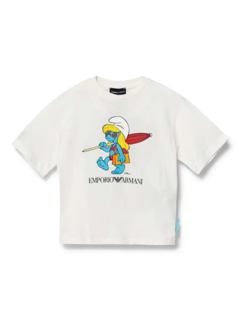 Emporio Armani Kids x The Smurfs cotton T-shirt 