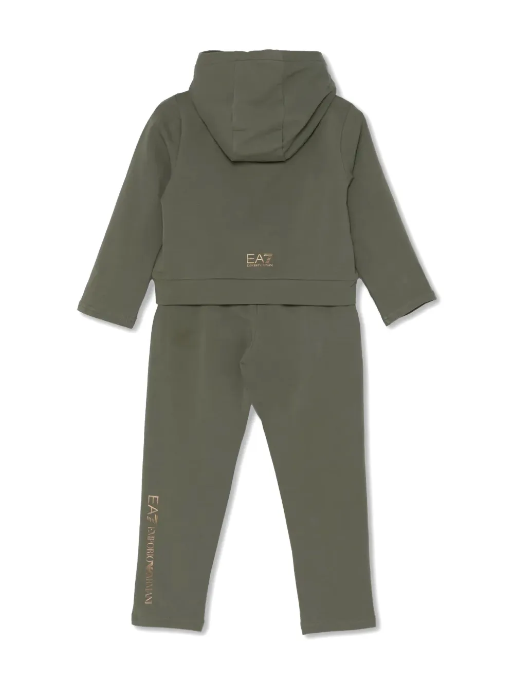 Ea7 Emporio Armani Trainingspak met logoprint - Groen