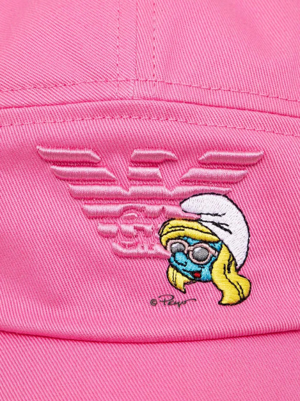 Emporio Armani x Smurfs katoenen pet Roze