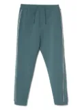 Emporio Armani logo-tape track pants - Green