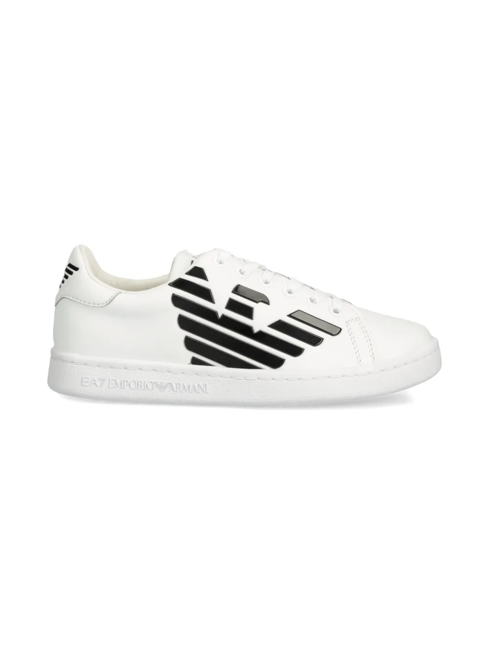 Ea7 Emporio Armani logo-embossed sneakers White