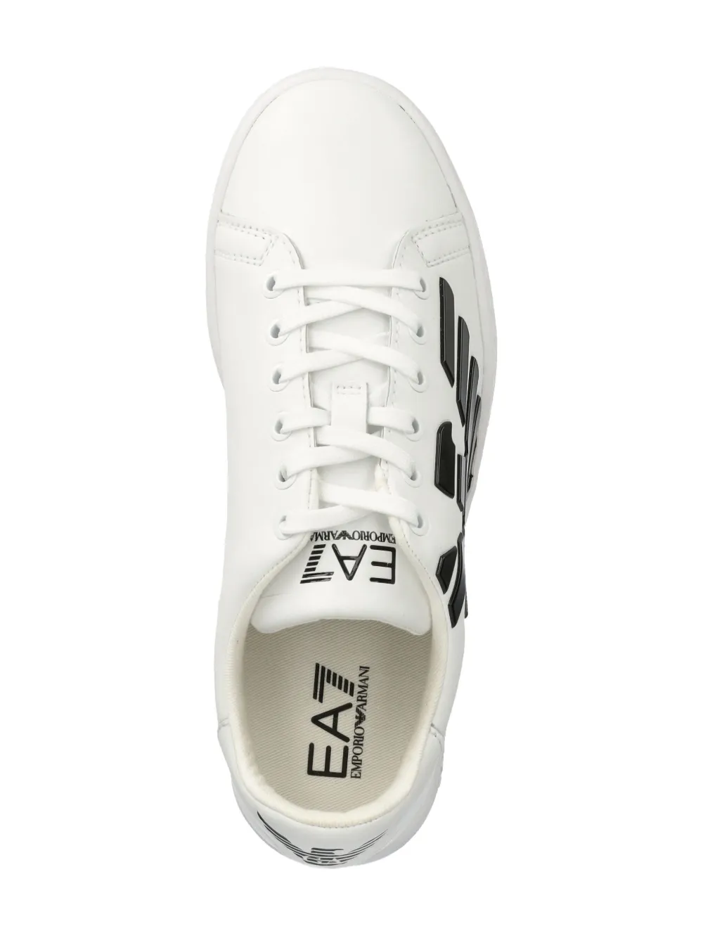 Ea7 Emporio Armani logo-embossed sneakers White