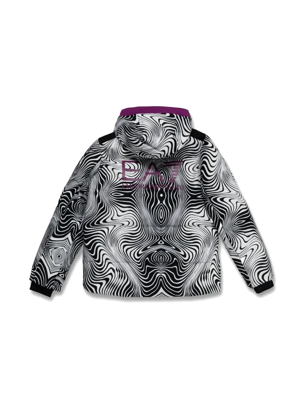 Emporio Armani Kids abstract-pattern jacket | Girls Padded Jackets | Image 2