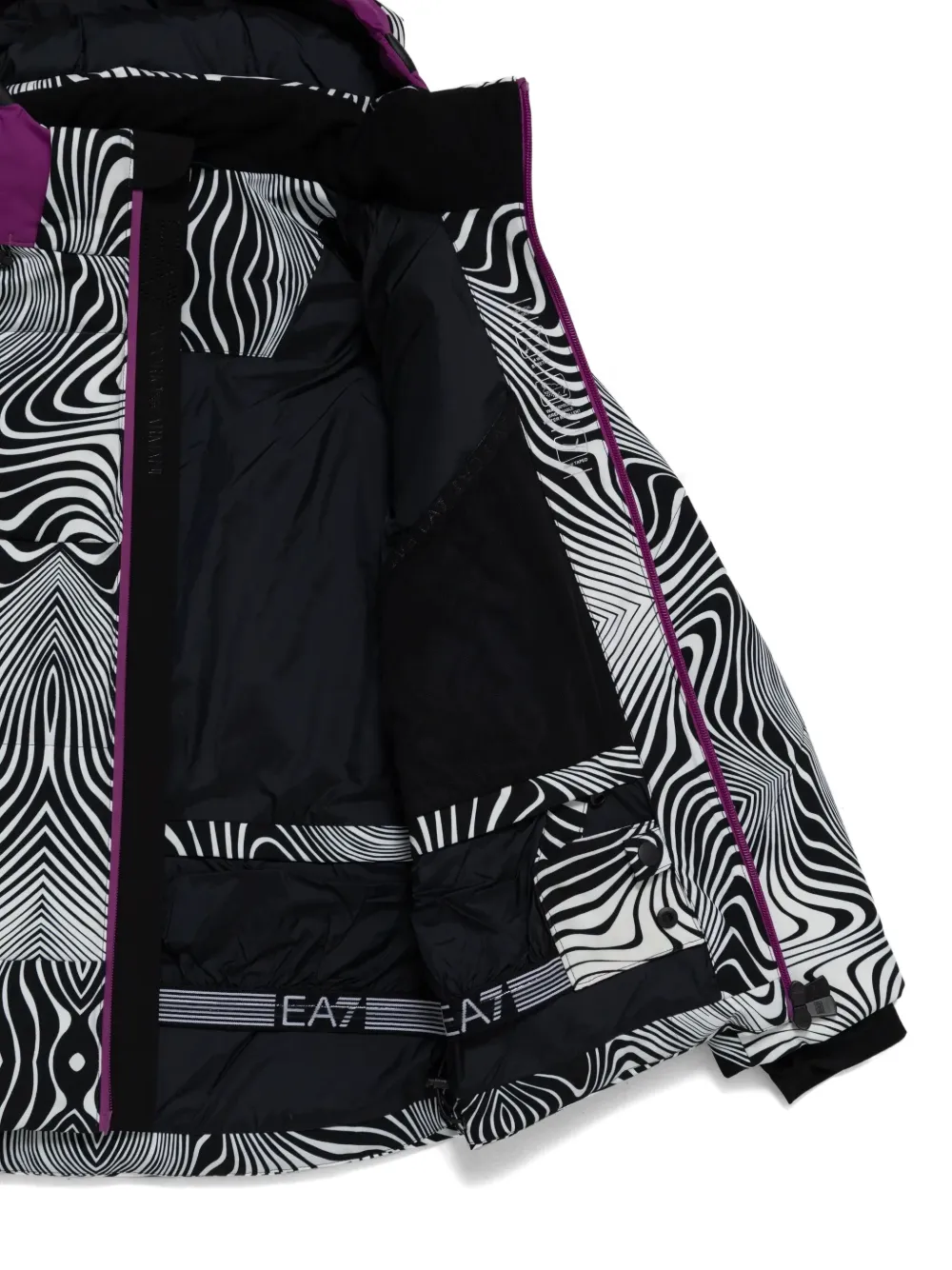 Emporio Armani Kids Jack met abstracte print Zwart
