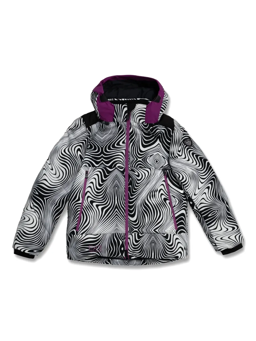 Emporio Ar i Kids Jack met abstracte print Zwart