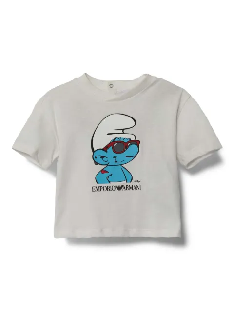 Emporio Armani Kids graphic-print cotton T-shirt