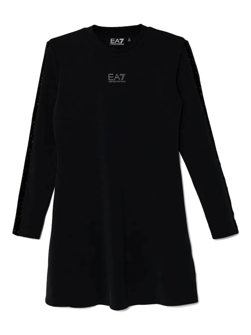 Shop Emporio Armani Logo-print Dress In Black