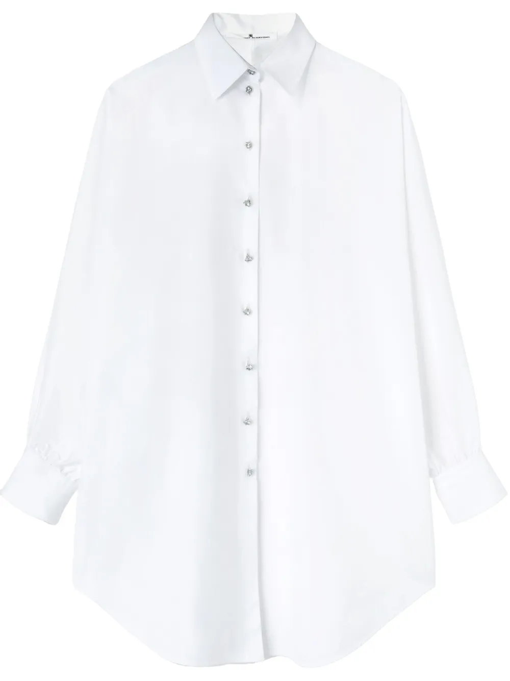 Ermanno Scervino Popeline blouse met verfraaide knopen Wit