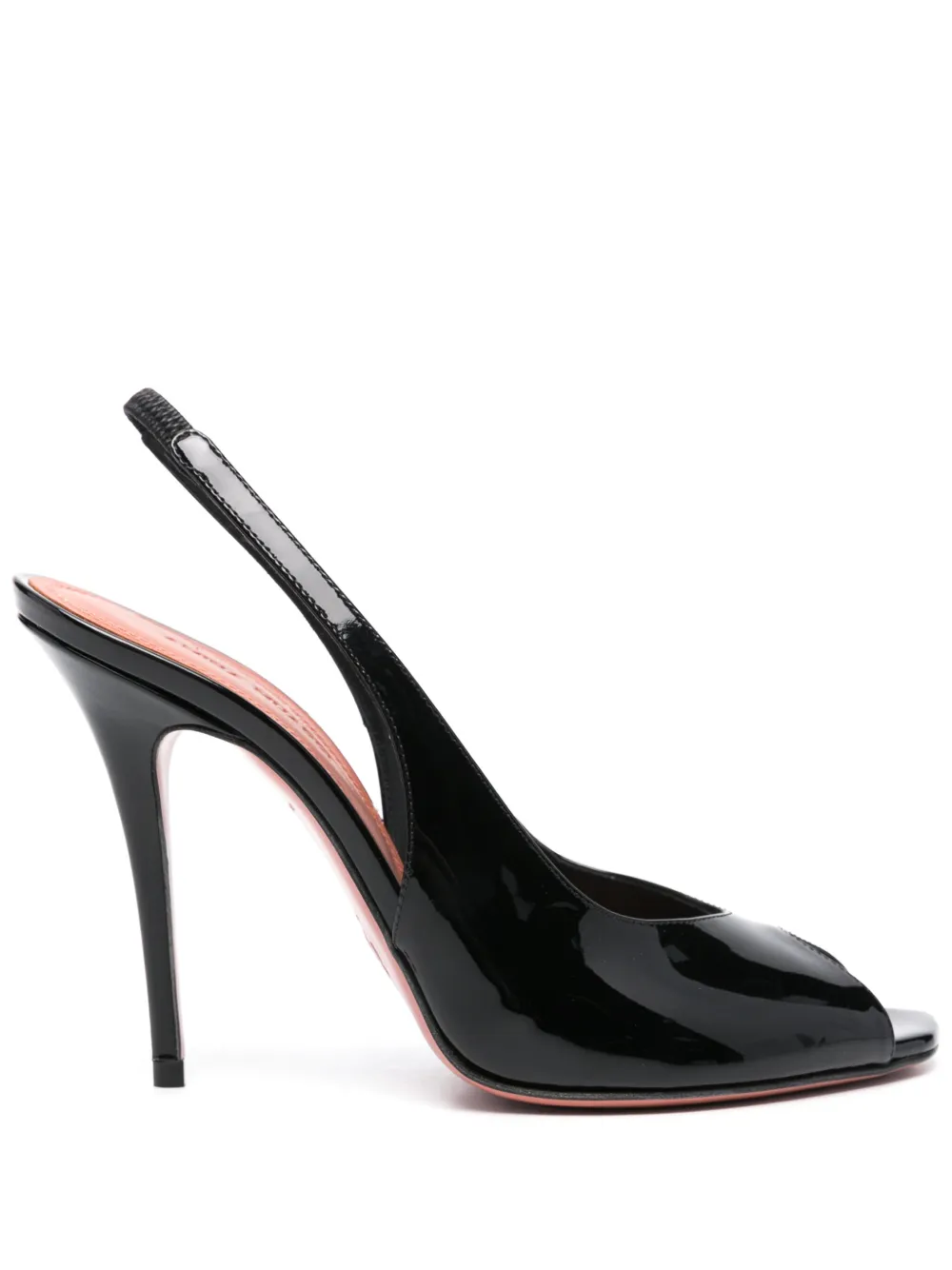 Amina Muaddi 105 mm Kristina slingback pumps Zwart