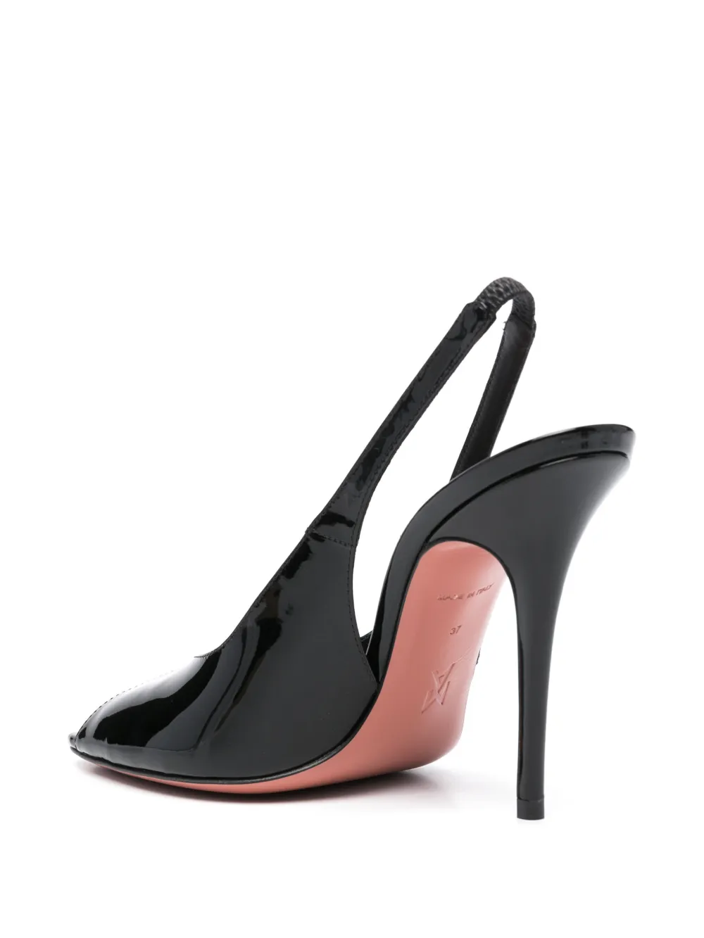 Amina Muaddi 105mm Kristina slingback pumps Black