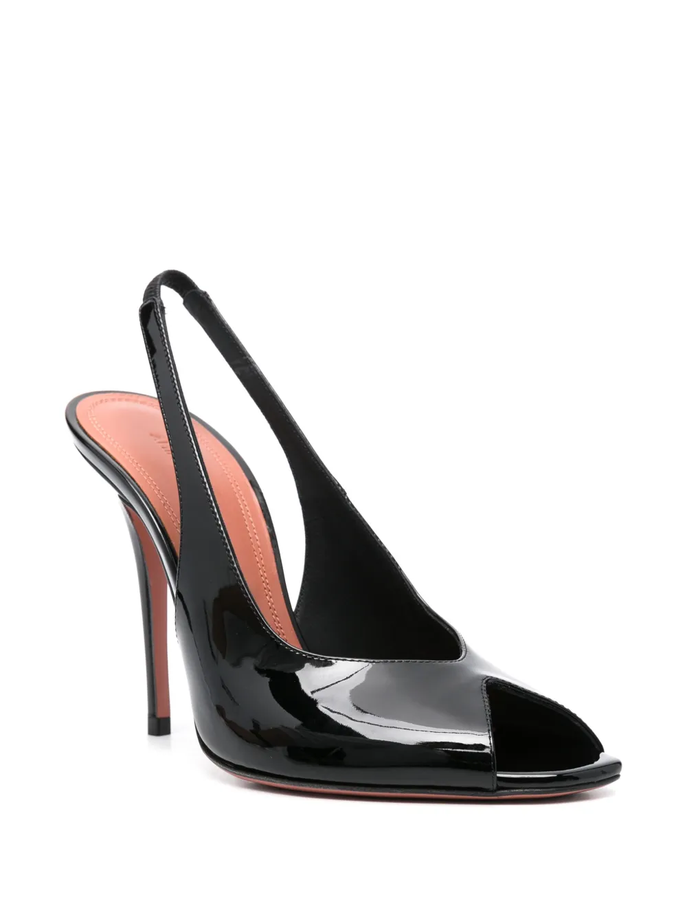 Amina Muaddi 105mm Kristina slingback pumps - Zwart