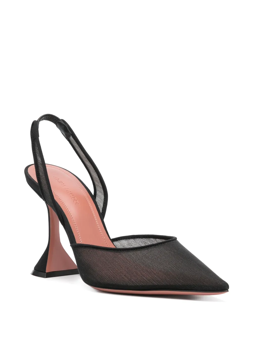 Amina Muaddi 95mm Holli slingback pumps - Zwart