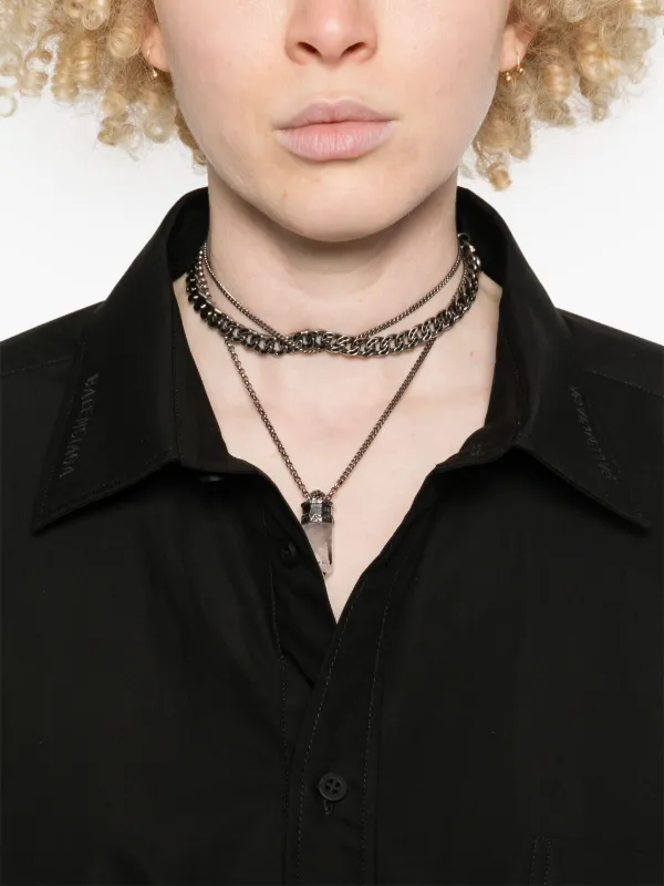 Balenciaga ロゴシャツ Balenciaga ロゴ シャツ | ブラック | FARFETCH JP