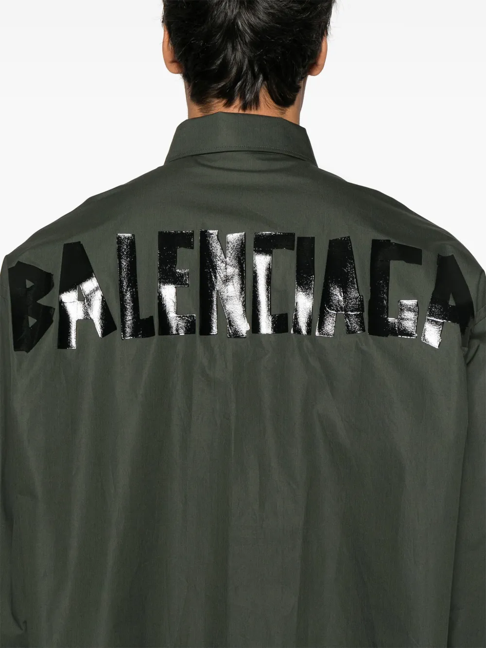 Balenciaga Overhemd met logoprint Groen