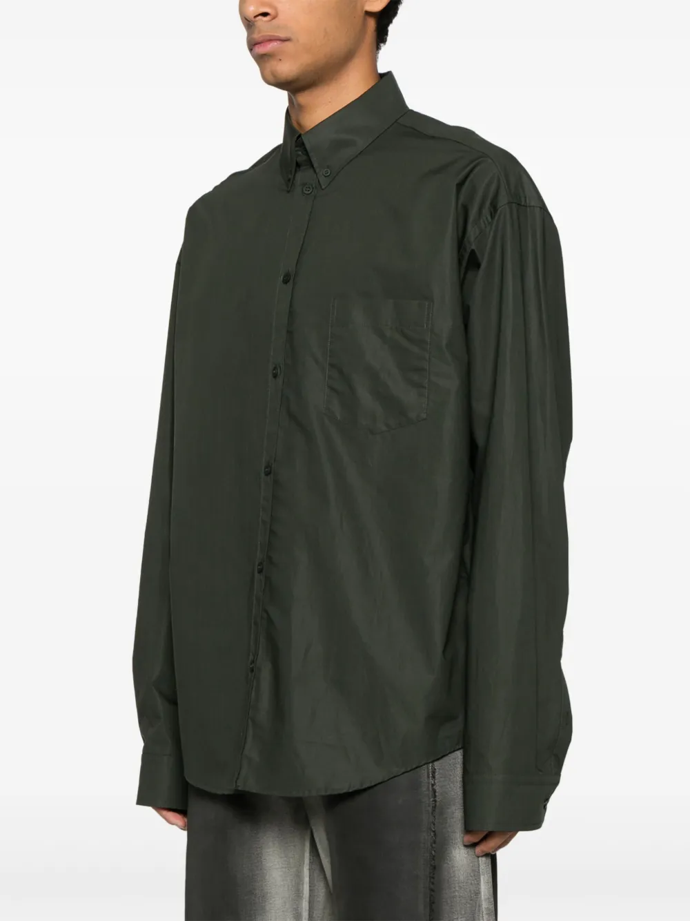 Balenciaga Overhemd met logoprint Groen