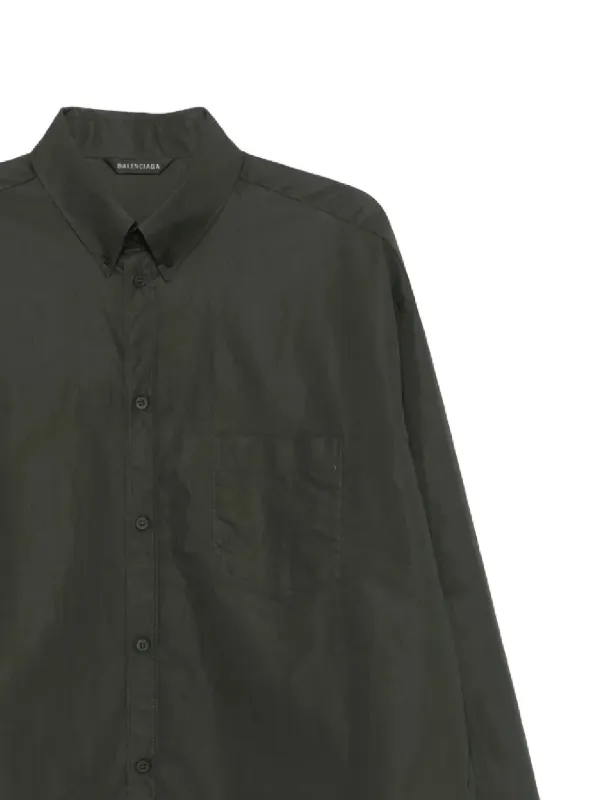 Balenciaga Camisa Com Estampa De Logo | Verde | FARFETCH BR