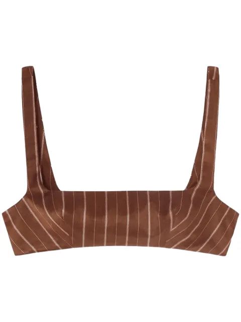 Ermanno Scervino striped cropped top 