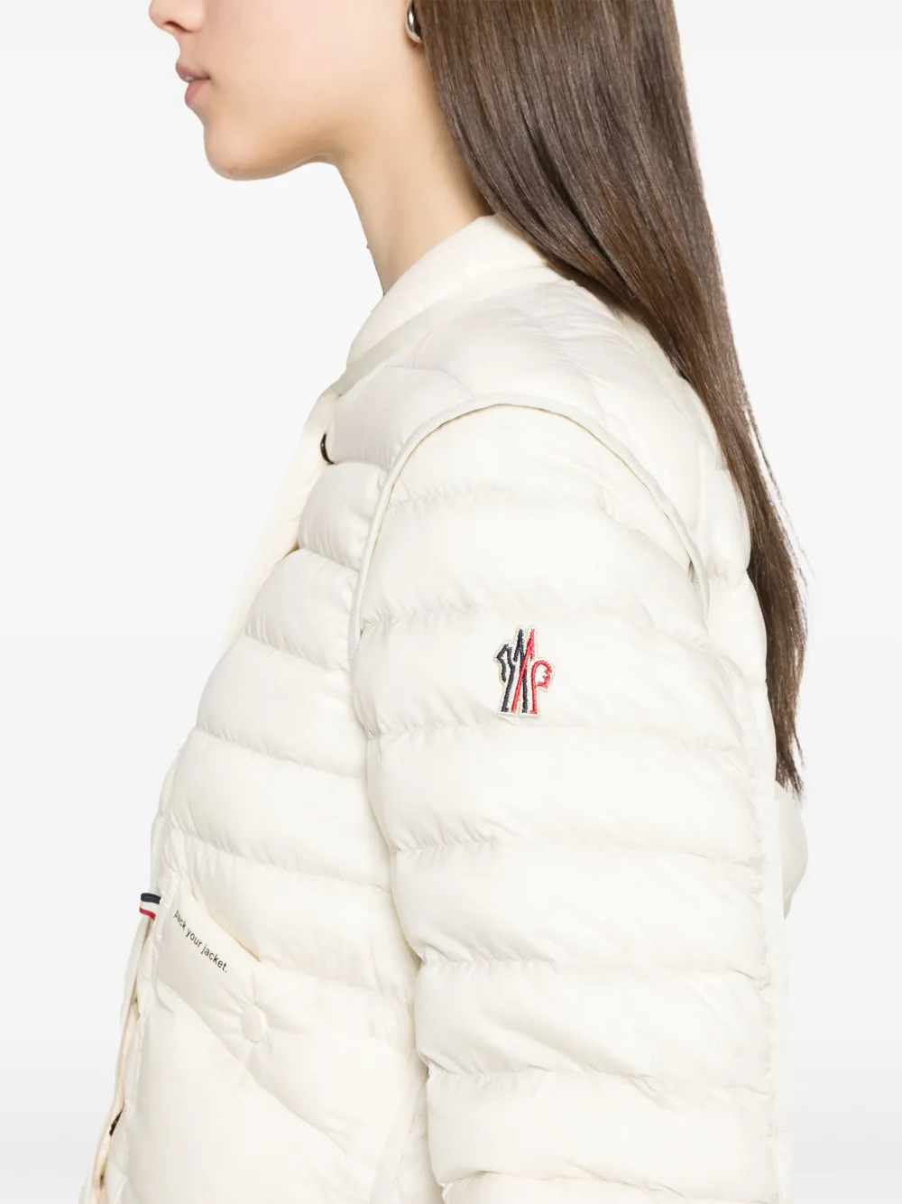 Moncler Grenoble Gewatteerd donsjack Beige