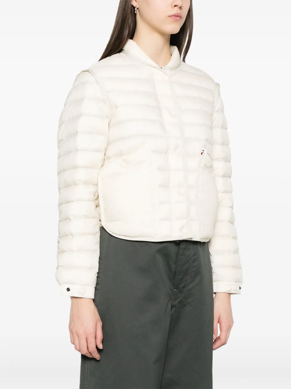 Moncler Grenoble Gewatteerd donsjack Beige