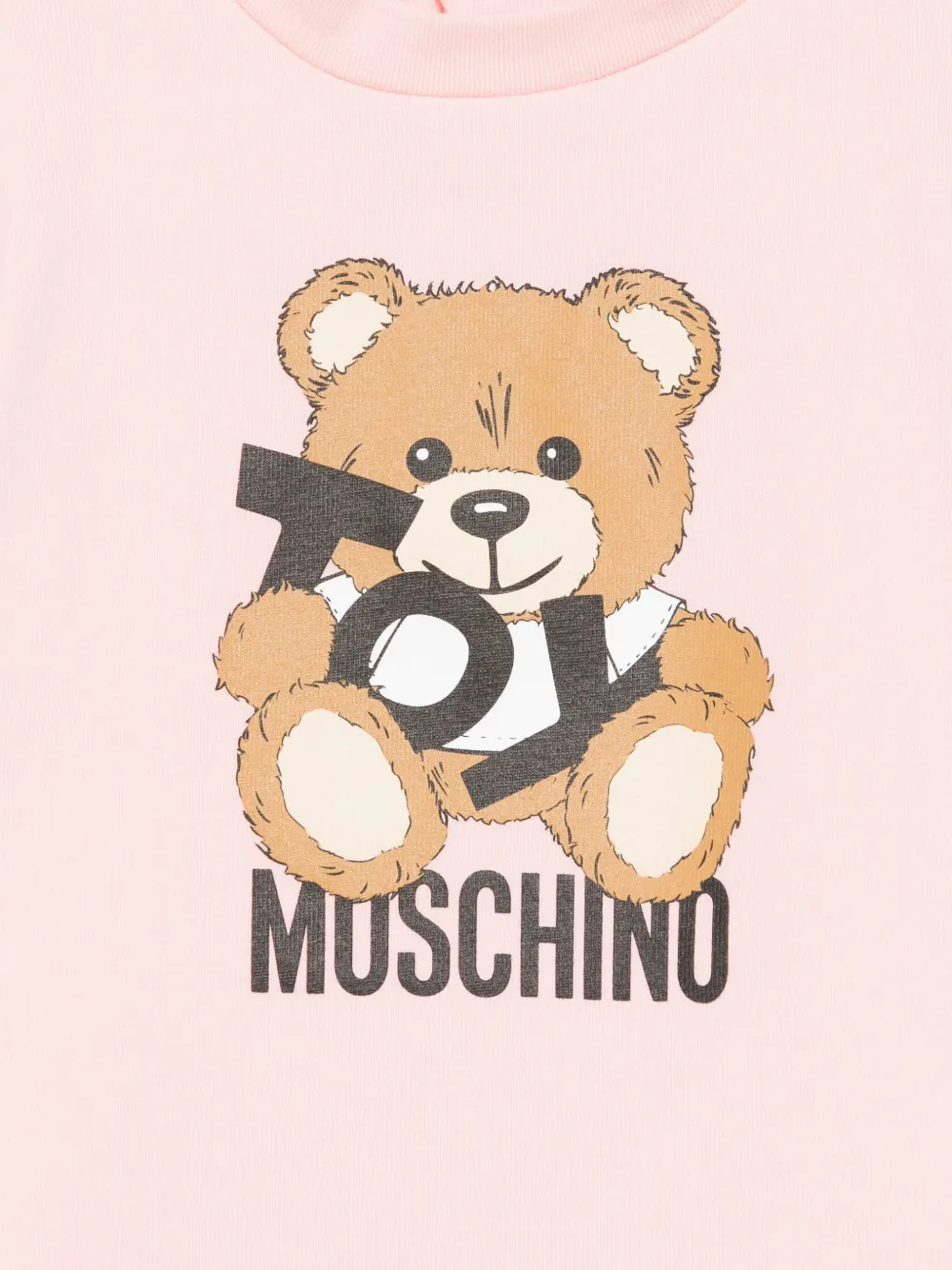 Moschino Kids T-shirt met print Roze