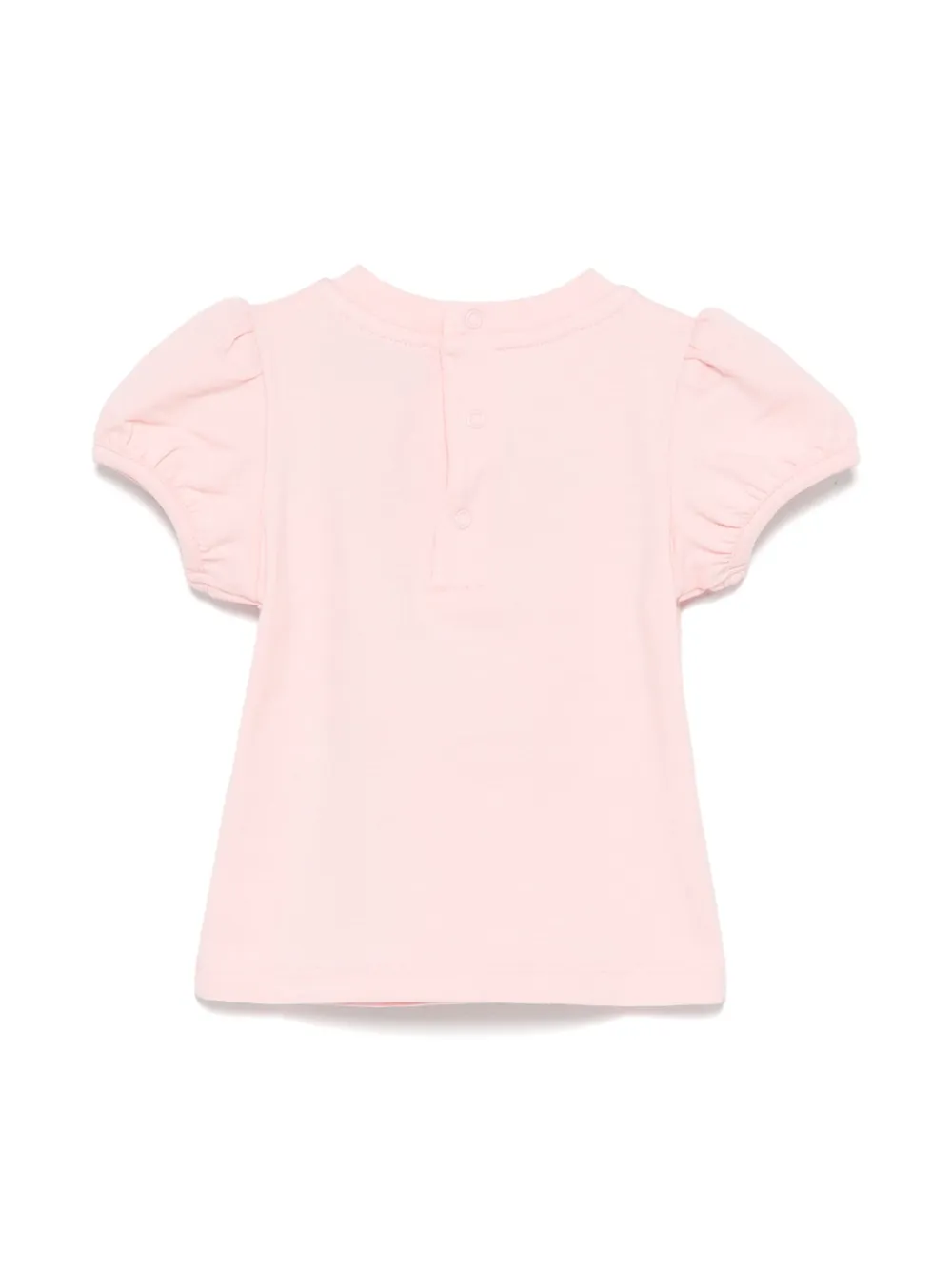 Moschino Kids Leo Teddy-print T-shirt - Roze