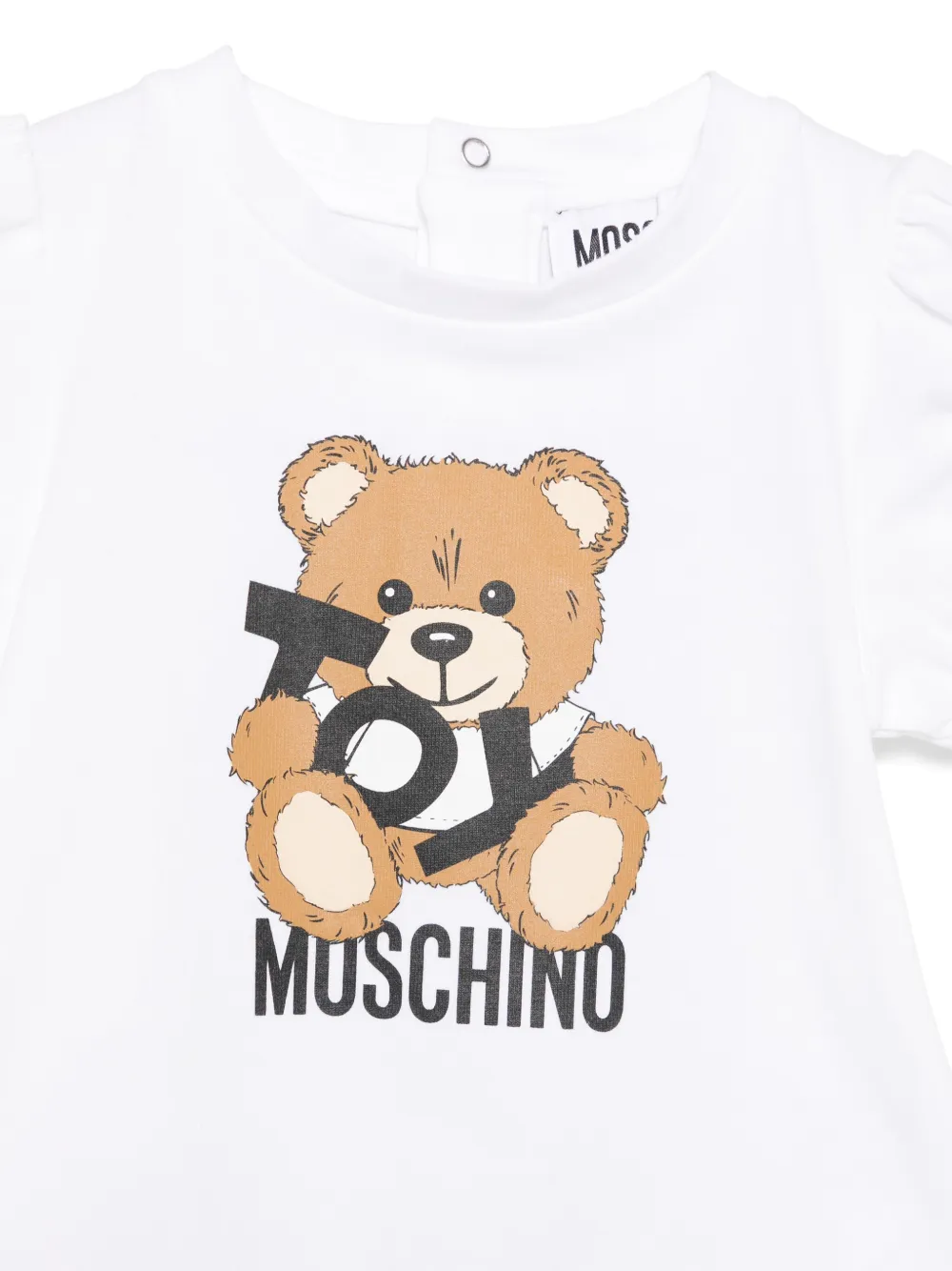 Moschino Kids T-shirt met print Wit