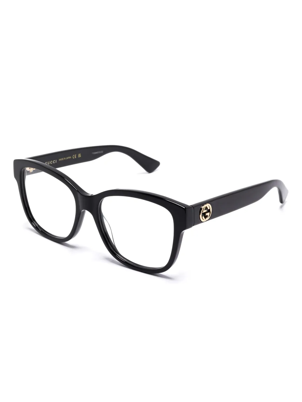 Gucci Eyewear Bril met vlinder montuur - Zwart