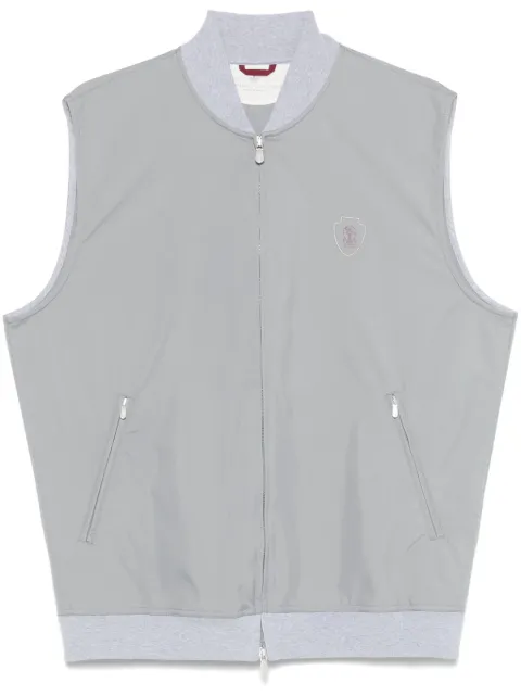 Brunello Cucinelli logo-print gilet
