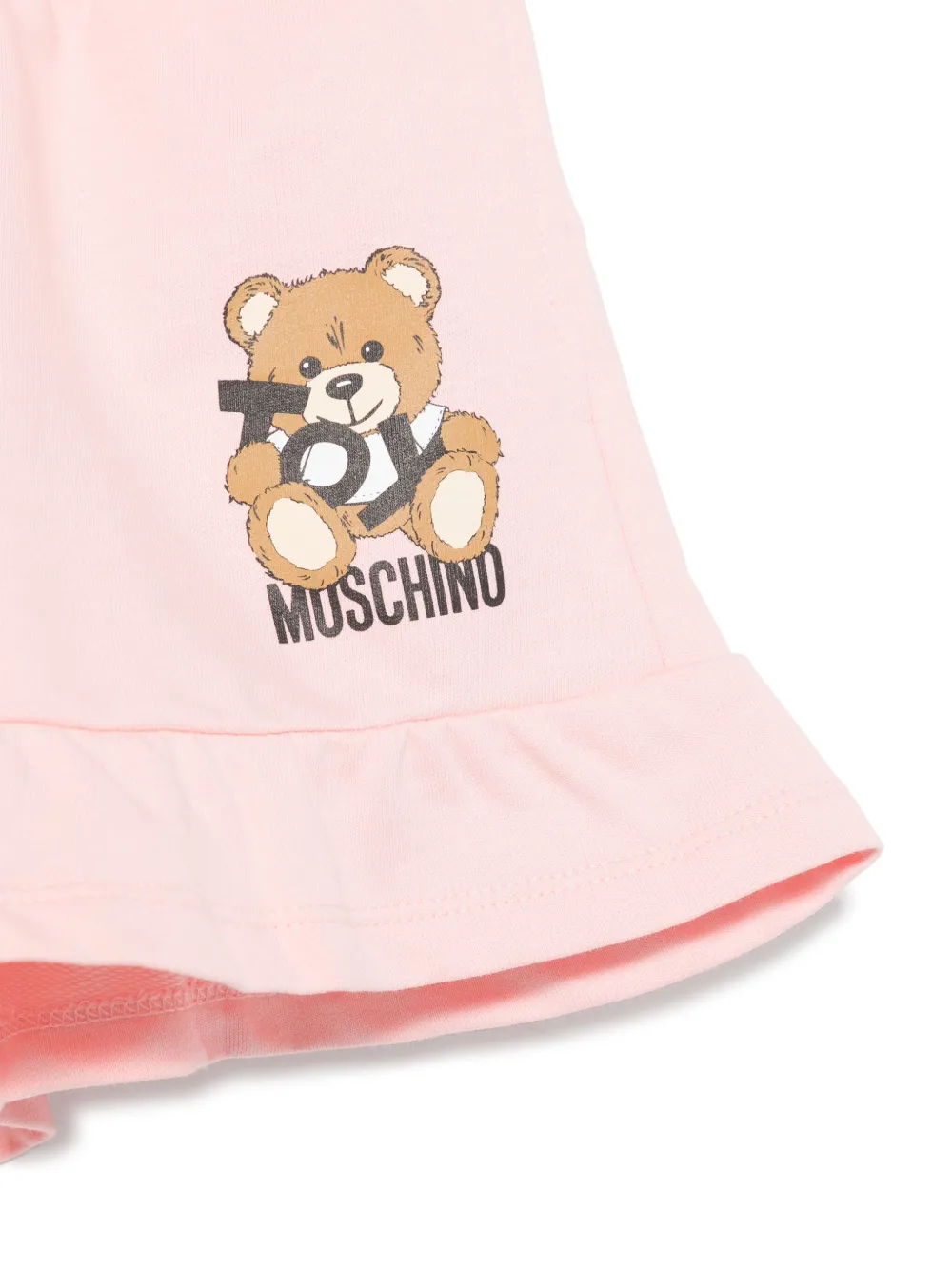 Moschino Kids Shorts met Leo Teddy-print Roze