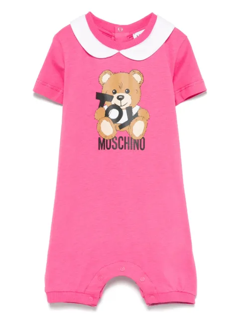 Moschino Kids Strampler mit Leo Teddy-Print