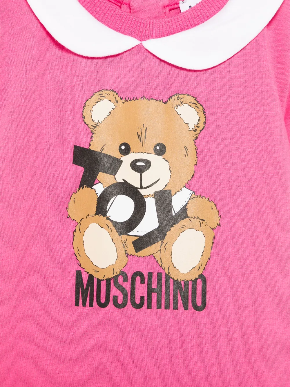 Moschino Kids Romper met print Roze