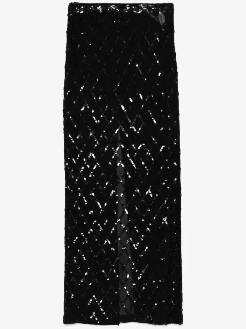 P.A.R.O.S.H. sequin-embellished maxi skirt