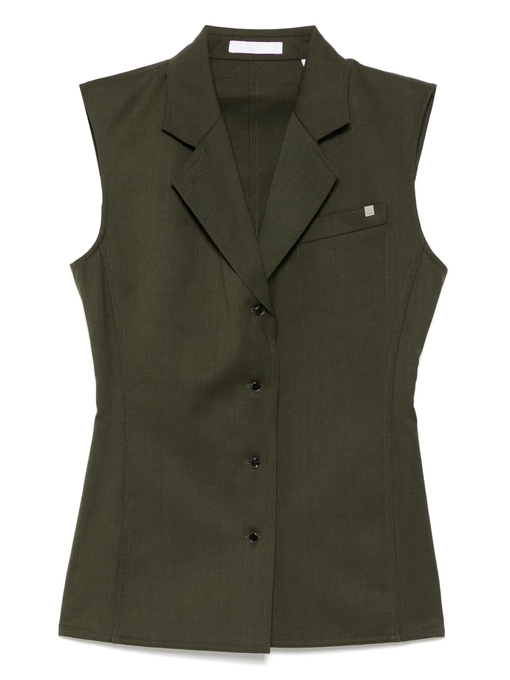 Helmut Lang Modest gilet Groen