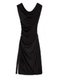 Helmut Lang draped cowl-neck midi dress - Black
