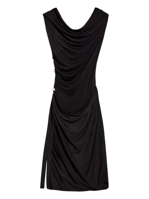 Helmut Lang draped cowl-neck midi dress