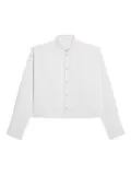 Helmut Lang collarless tux shirt - White
