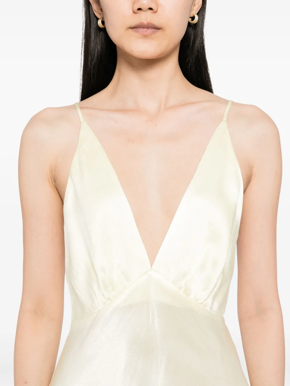BEC + BRIDGE Moon Dance V maxi-jurk Geel