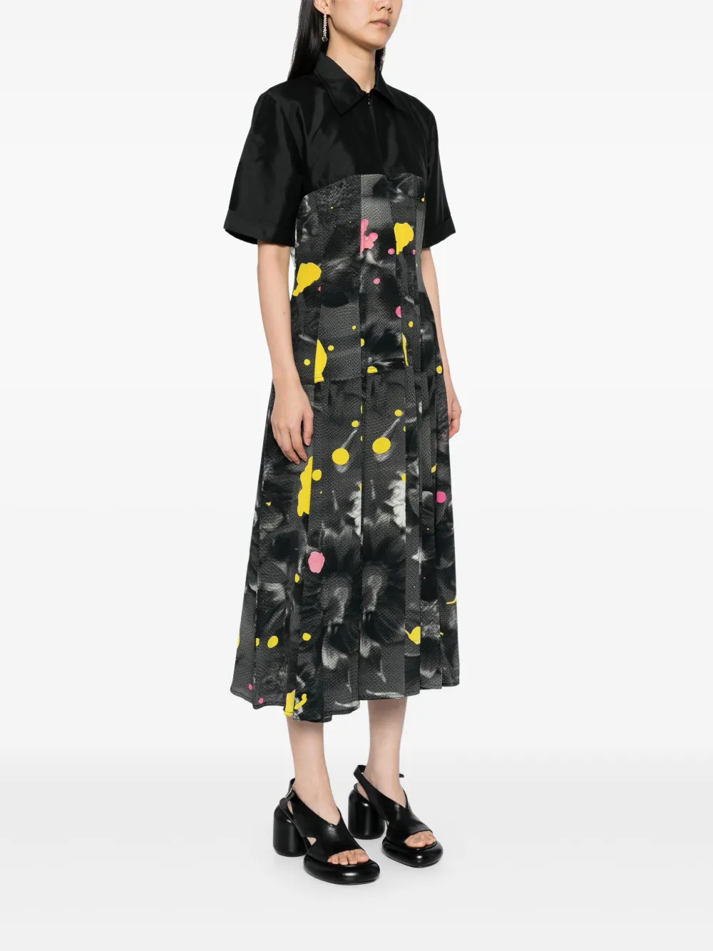 Shop Lovebirds Blocking Fit & Flared Midi Dress