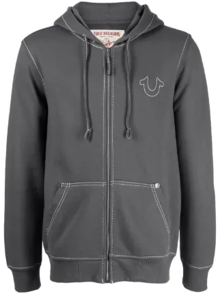True Religion Big-T ジップ パーカー | グレー | FARFETCH JP