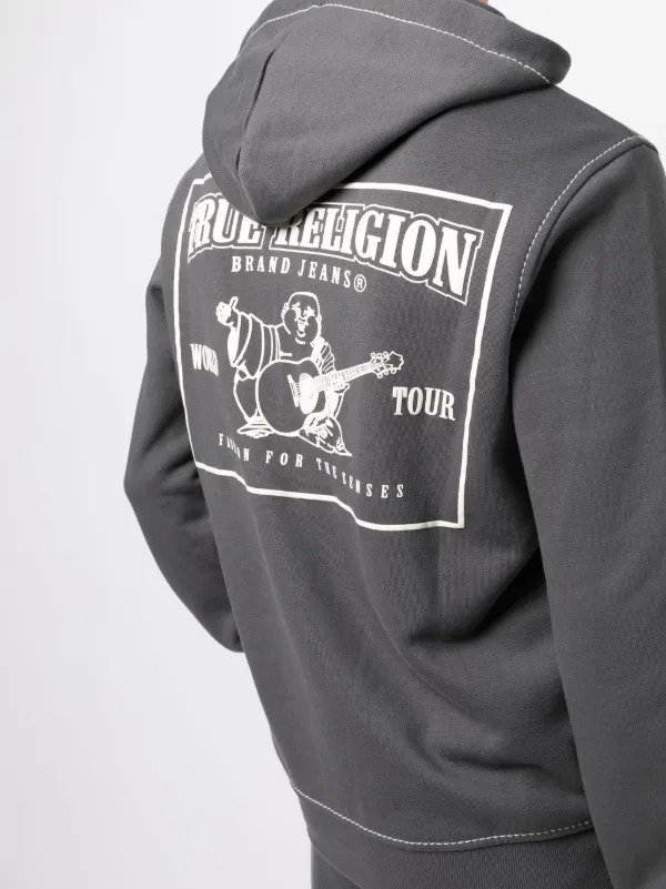 セール! True Religion 人気 BIG T ZIP ジップ フーディー CINCHED BIG T ZIP HOODIE | True Religion