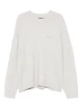 Represent marled-knit jumper - Grey