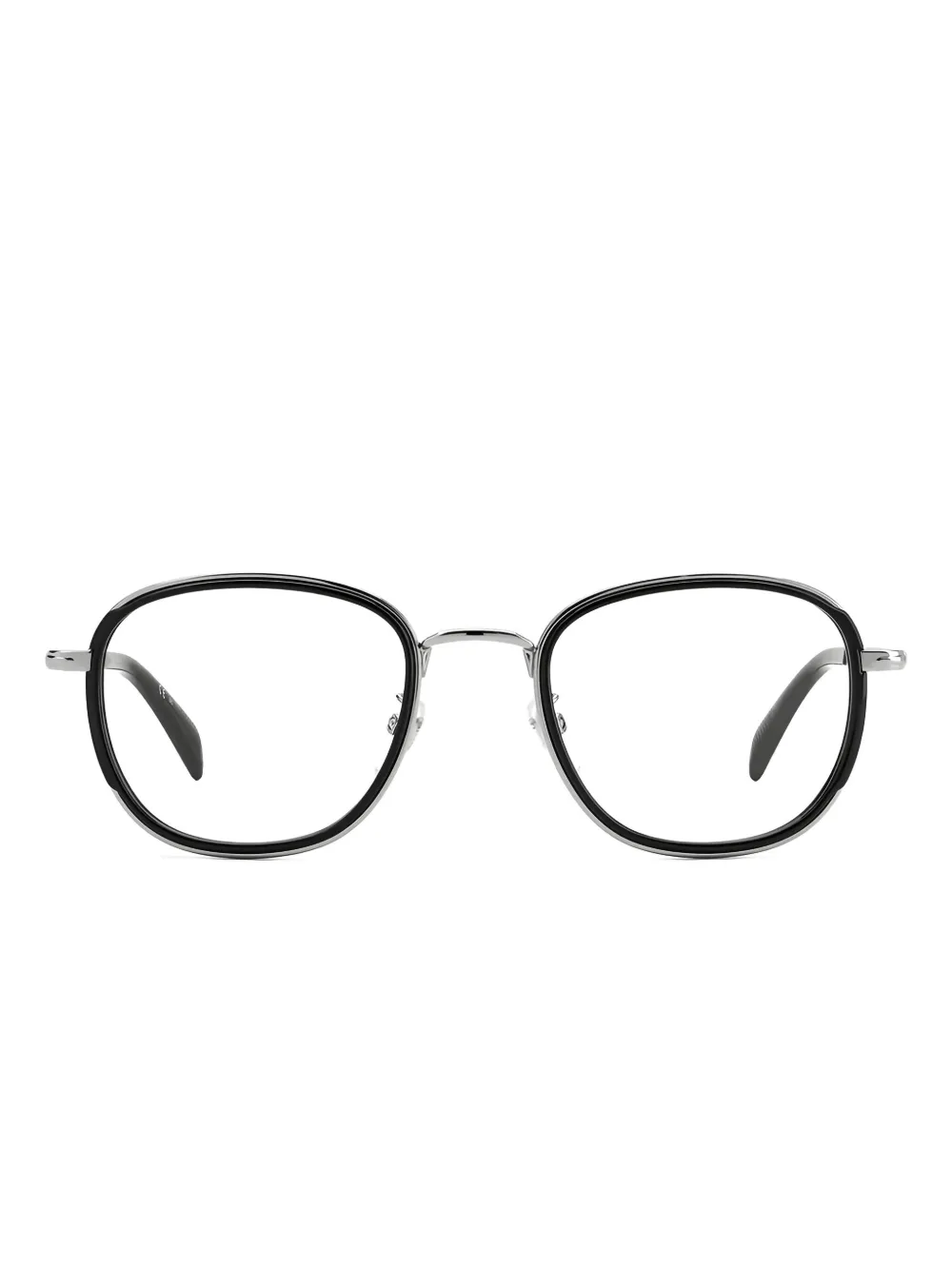 Eyewear by David Beckham contrasting-frame glasses - シルバートーン Eyewear by David Beckham contrasting-frame glasses - シルバートーン